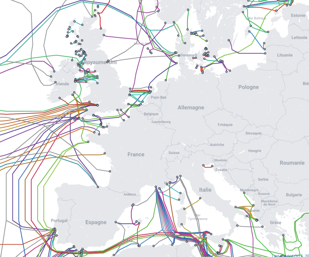 Les cables sousmarins connectent le monde à Maritimement Vôtre